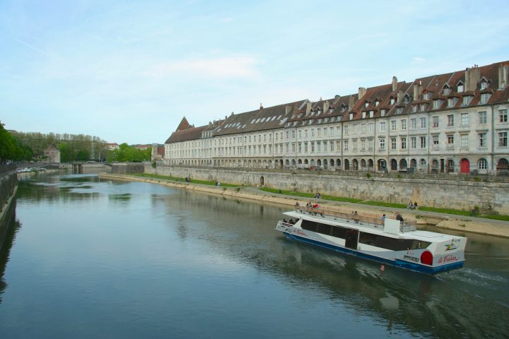 a small boat in a body of water